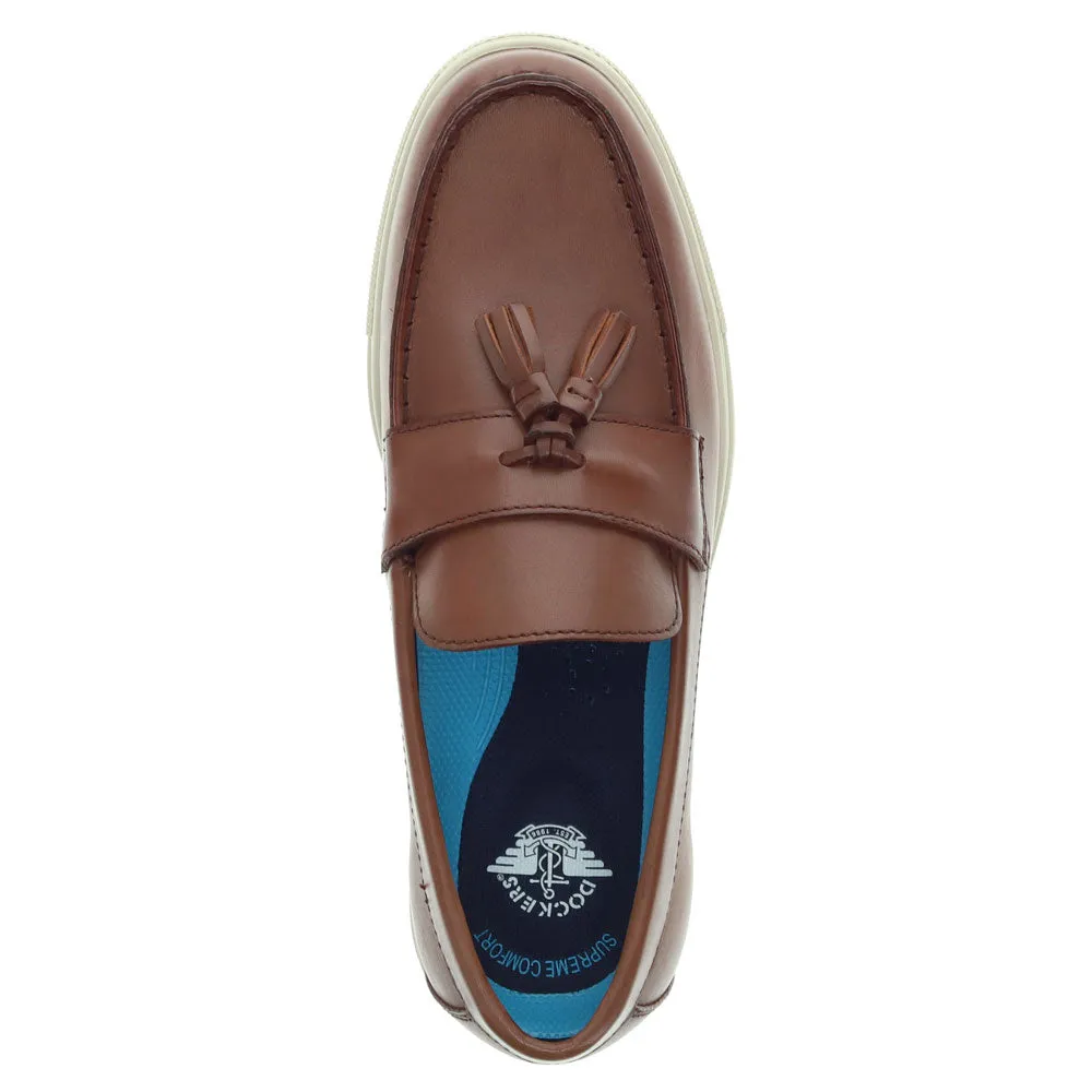 Dockers Mens Belton Genuine Leather Casual Slip On Tassle Loafer Shoe