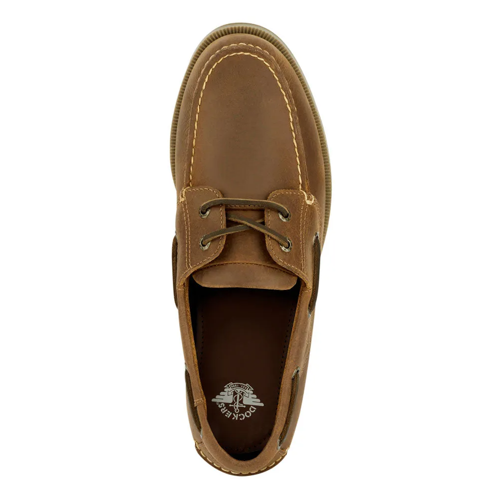 Dockers Mens Castaway Leather Casual Classic Boat Shoe - Wide Widths Available