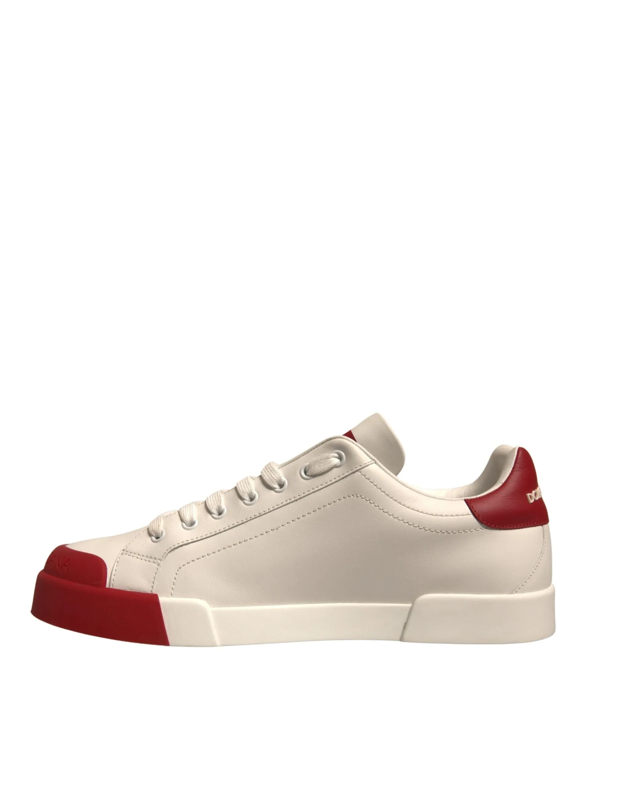 Dolce & Gabbana Leather Logo Portofino Sneakers Men's Shoes (Pre-Owned)
