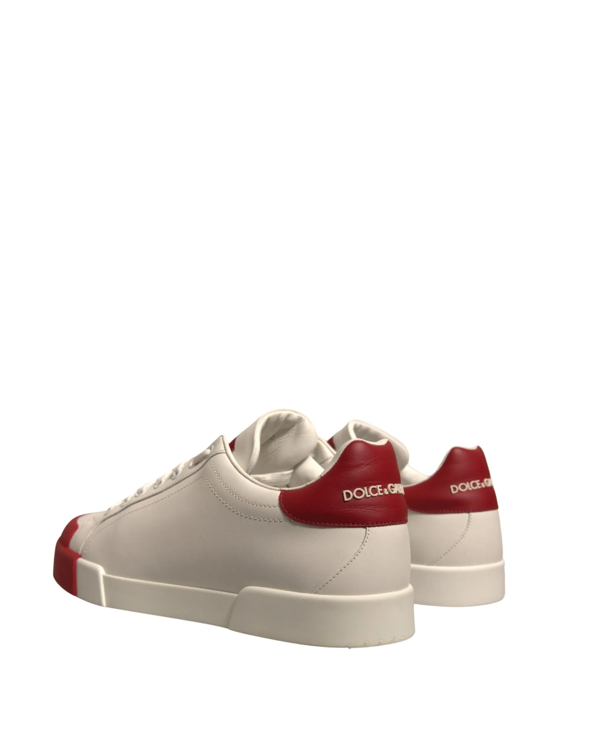 Dolce & Gabbana Leather Logo Portofino Sneakers Men's Shoes (Pre-Owned)