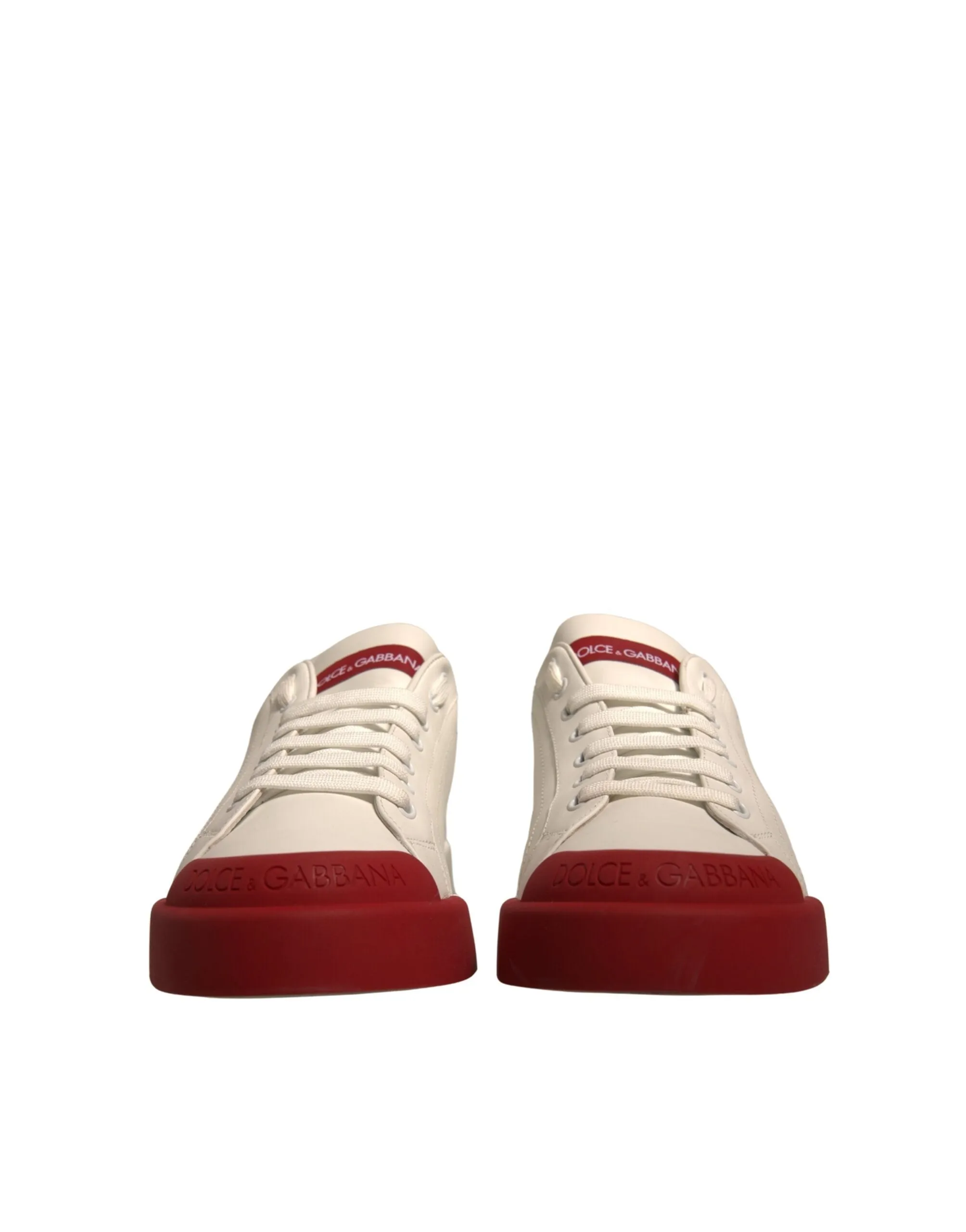 Dolce & Gabbana Leather Logo Portofino Sneakers Men's Shoes (Pre-Owned)