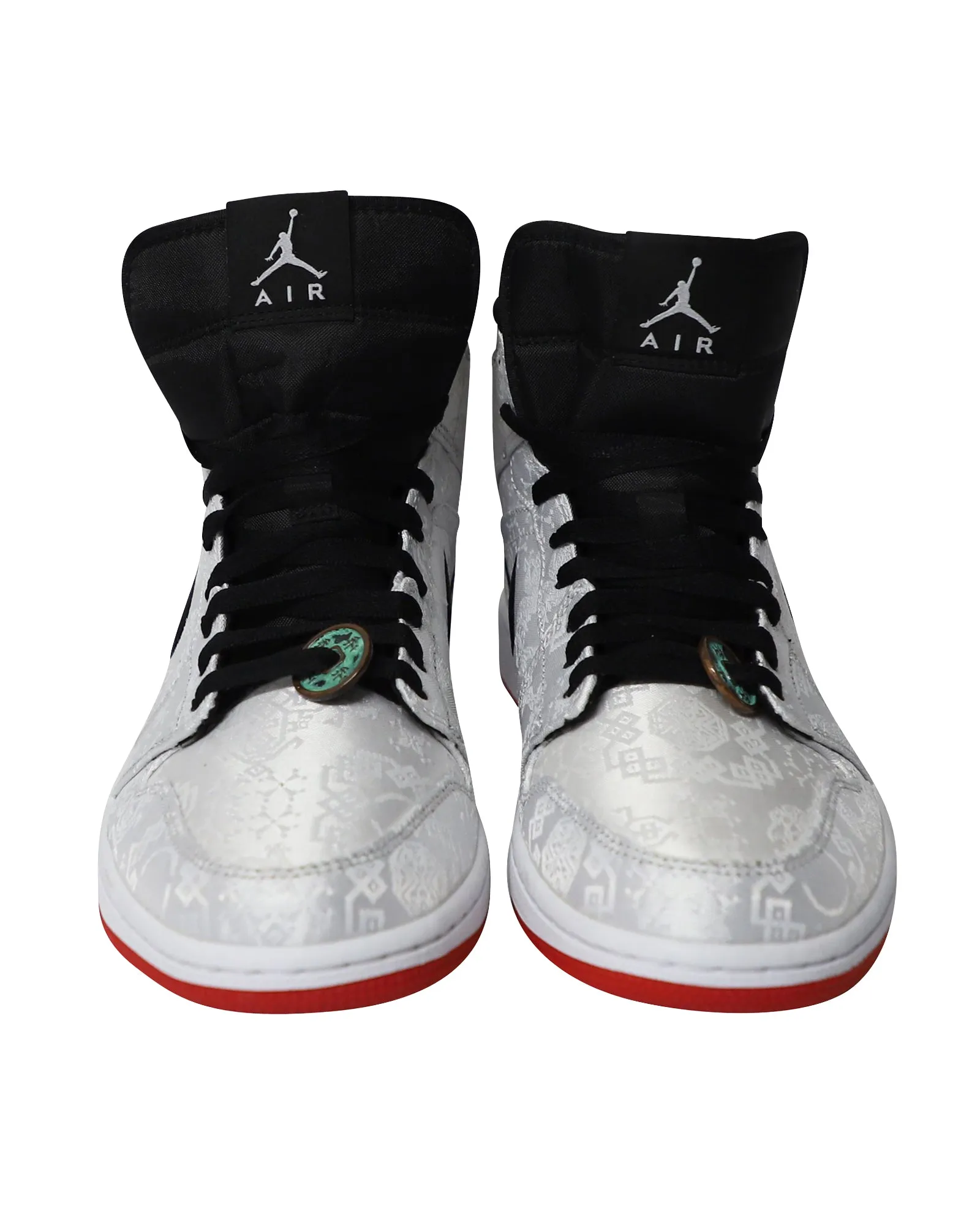 Edison Chen x Air Jordan 1 Mid Fearless CLOT in White Canvas