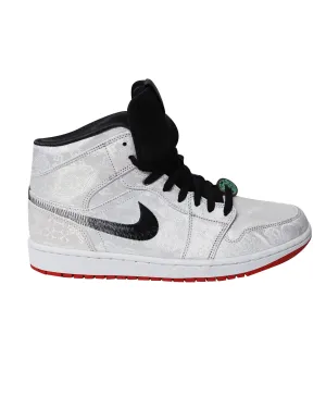 Edison Chen x Air Jordan 1 Mid Fearless CLOT in White Canvas