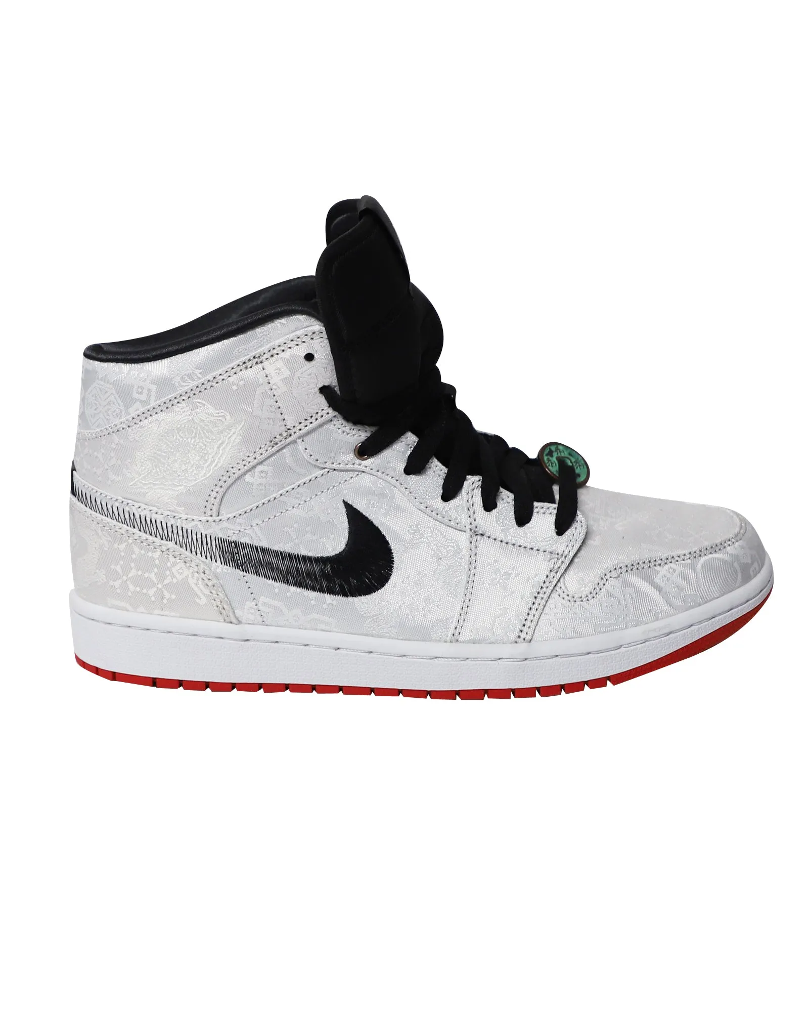 Edison Chen x Air Jordan 1 Mid Fearless CLOT in White Canvas