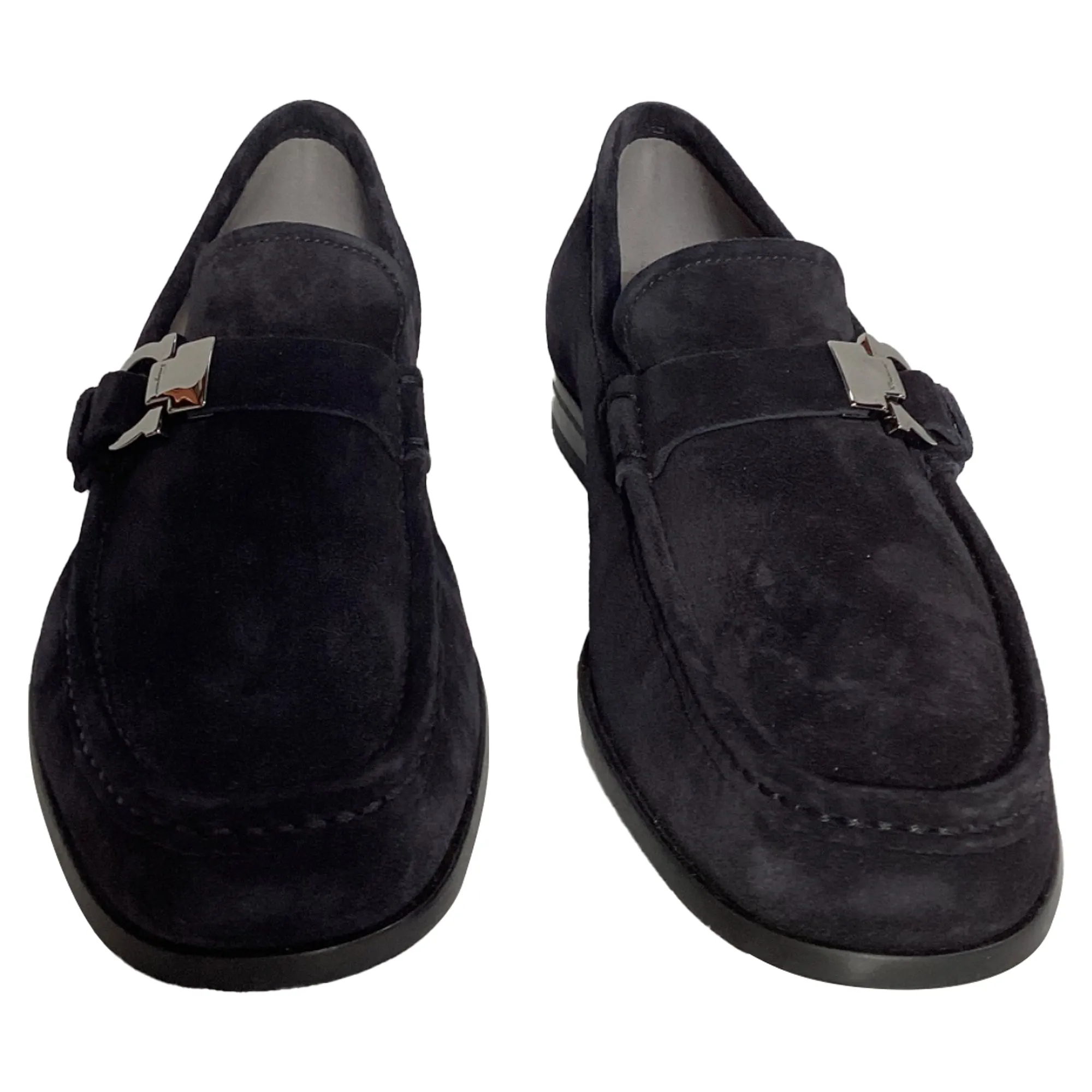 Ferragamo Adam Loafers in Black Suede
