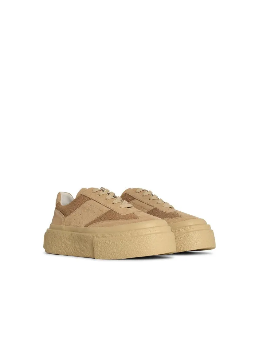 Gambetta' Beige Leather Sneakers