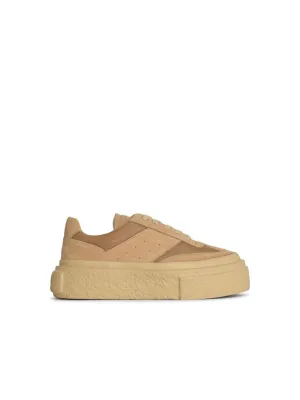 Gambetta' Beige Leather Sneakers