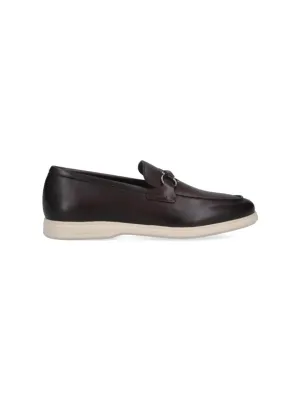 Gancini" Loafers  Brown
