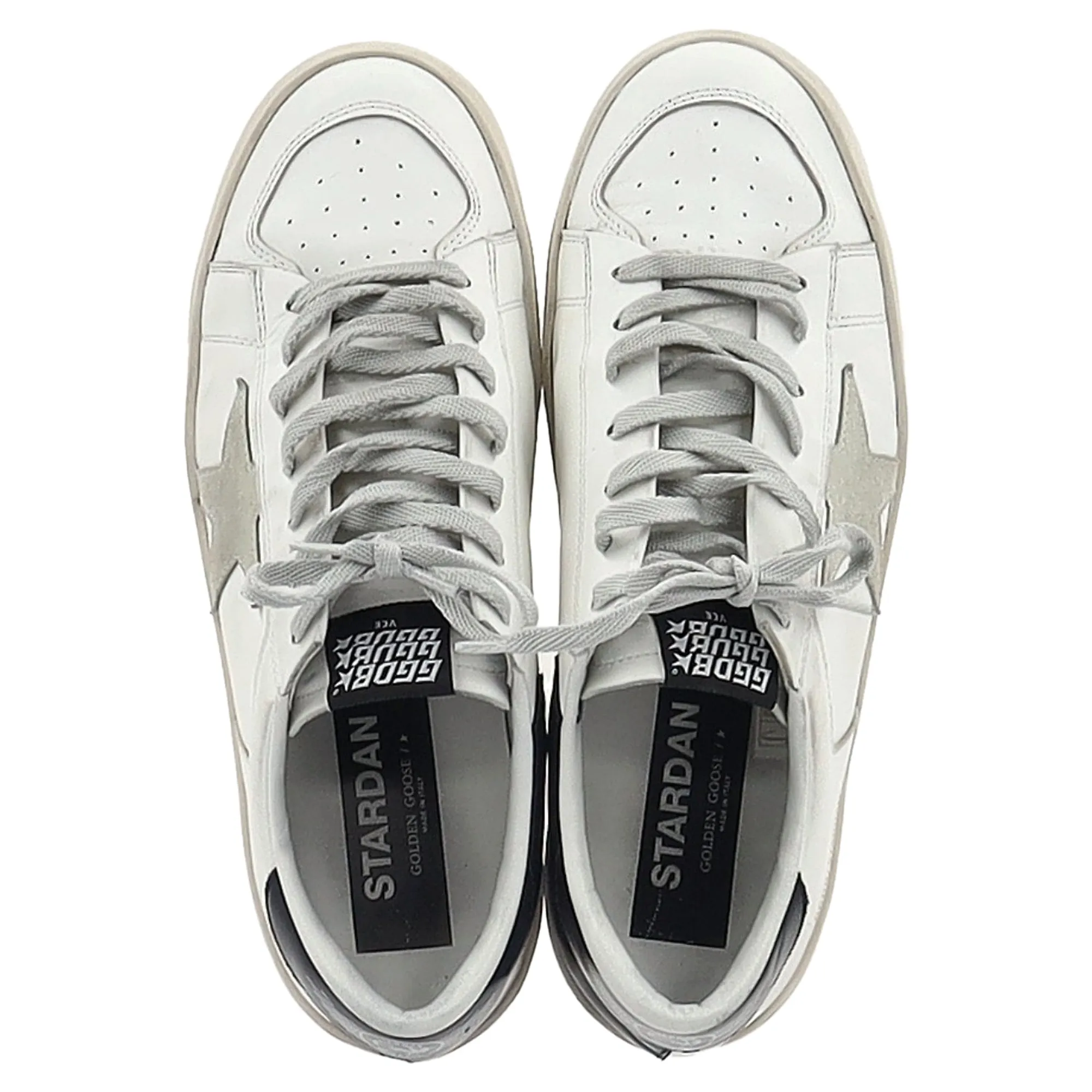 Golden Goose Stardan Sneakers in White Leather
