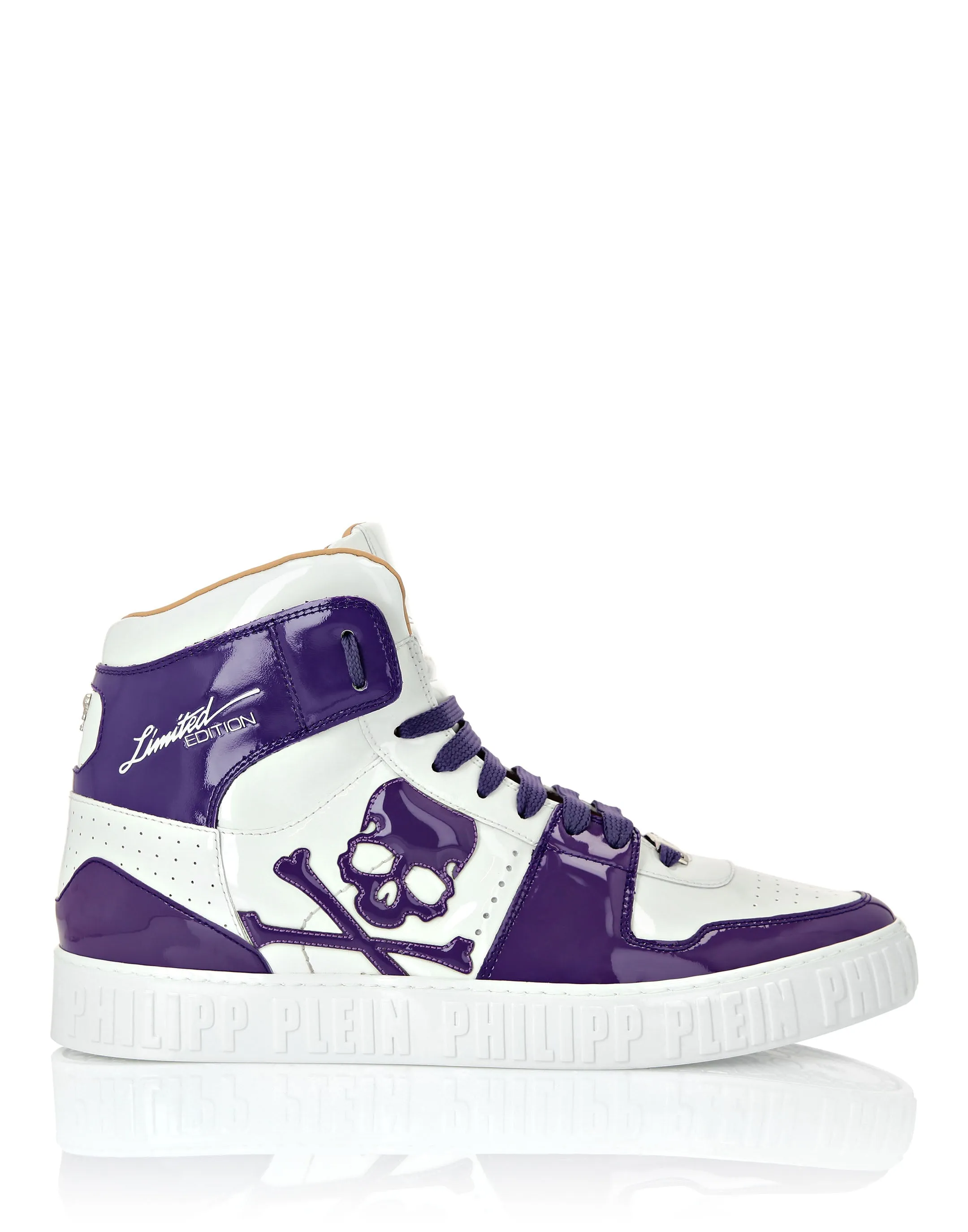 HI-TOP SNEAKERS NOTORIOUS PATENT SKULL