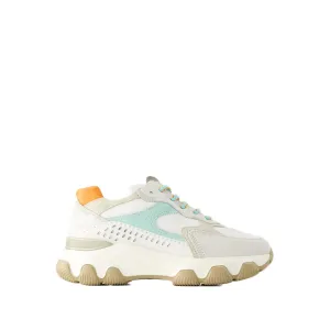 Hyperactive Sneakers - Leather - Grey/Brown