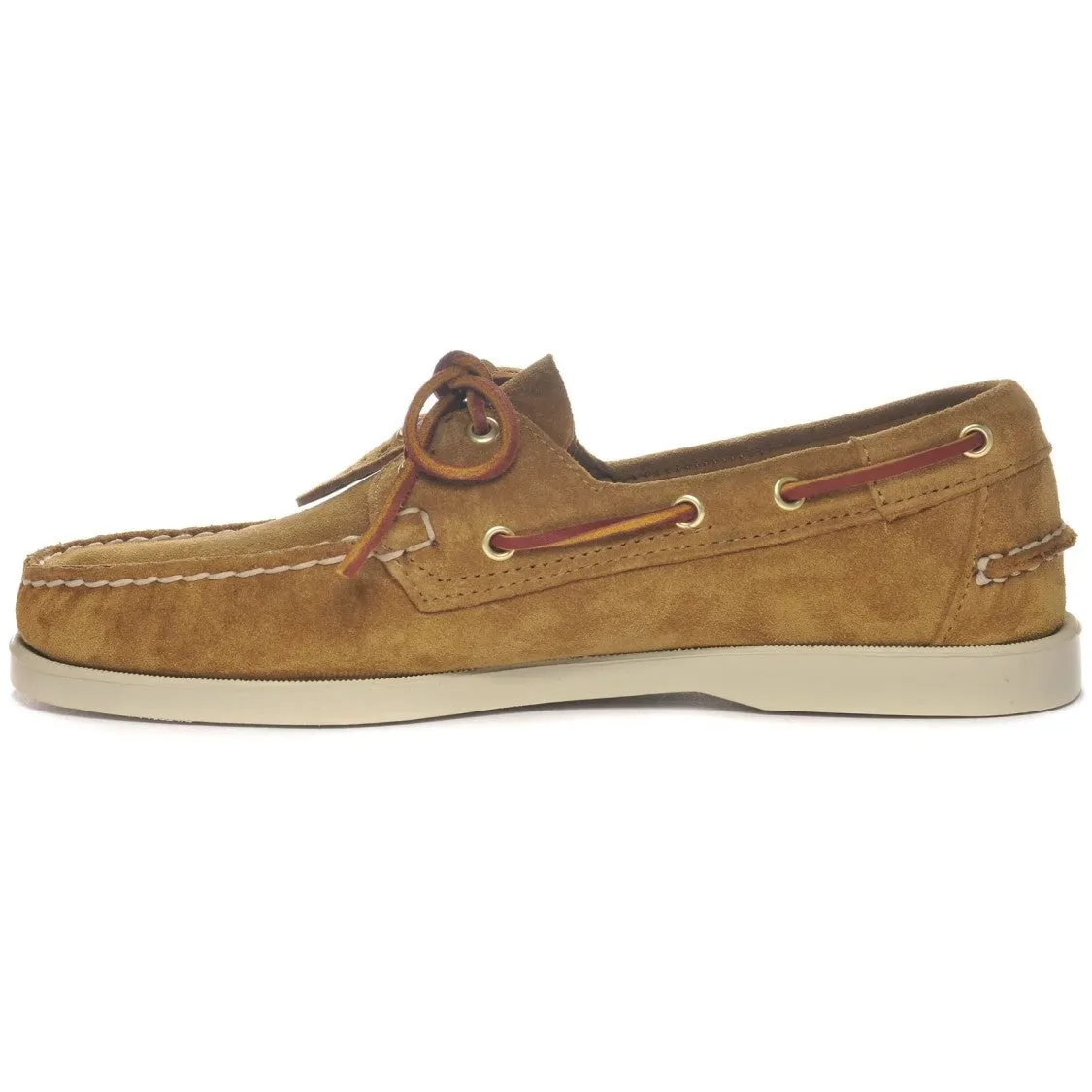 Italian Suede Moccasins With Hand-Stitched Details