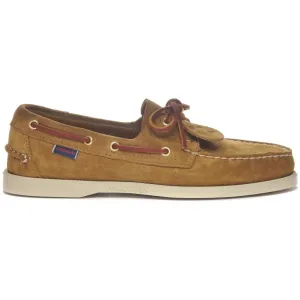 Italian Suede Moccasins With Hand-Stitched Details