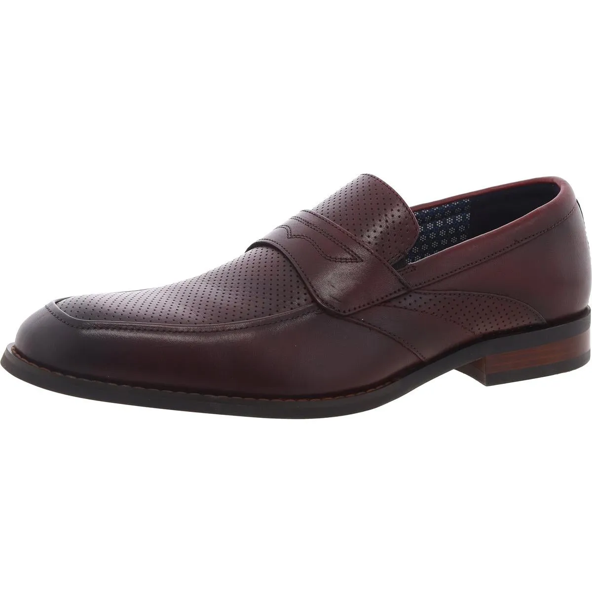 KARNES Mens Leather Slip on Loafers