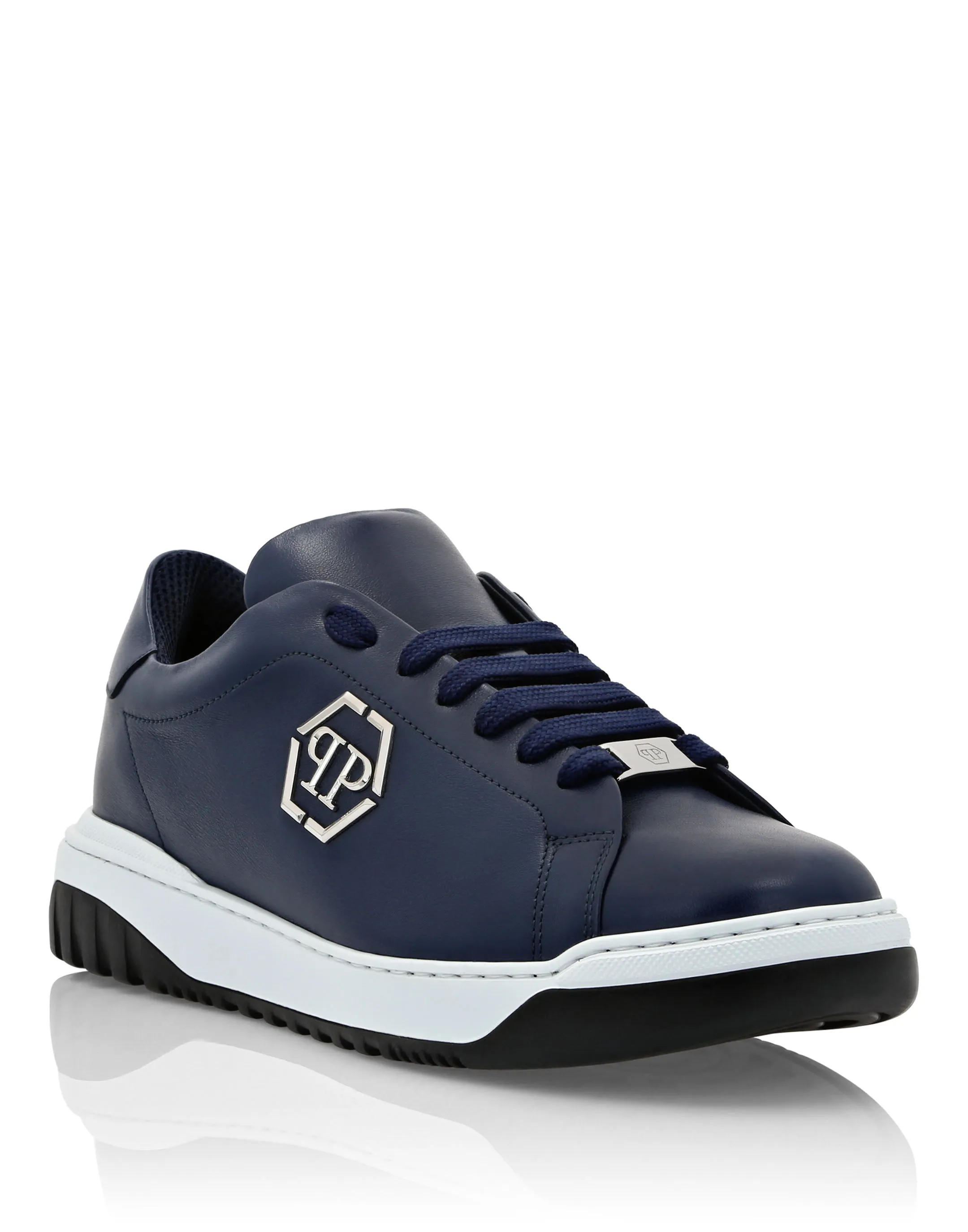 Leather Lo-Top Sneakers Skull&Bones