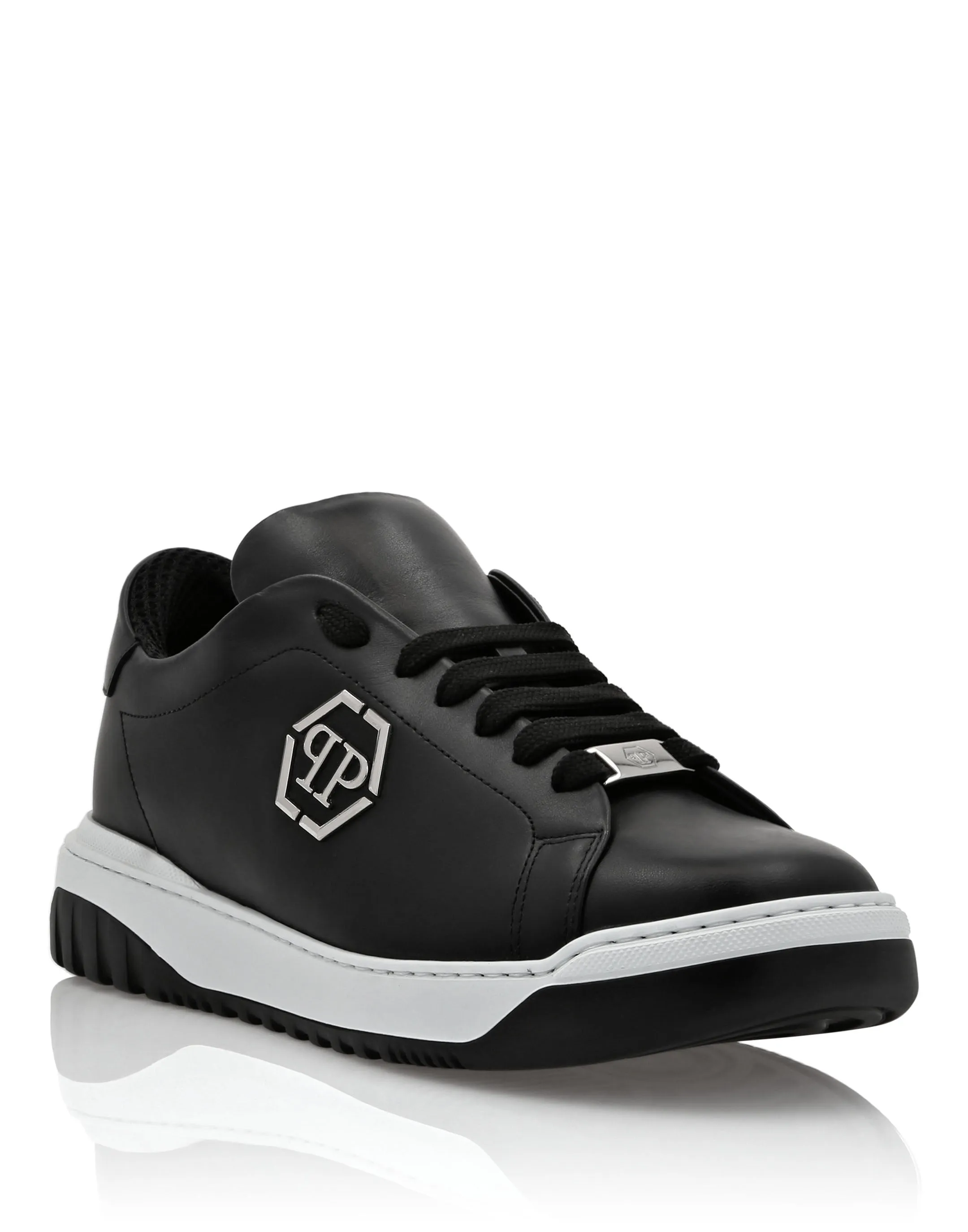 Leather Lo-Top Sneakers Skull&Bones