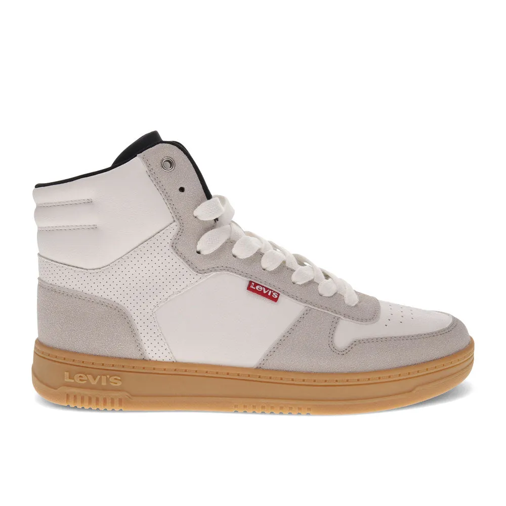 Levi's Mens Drive Hi 2 Synthetic Leather Casual Hightop Sneaker Shoe