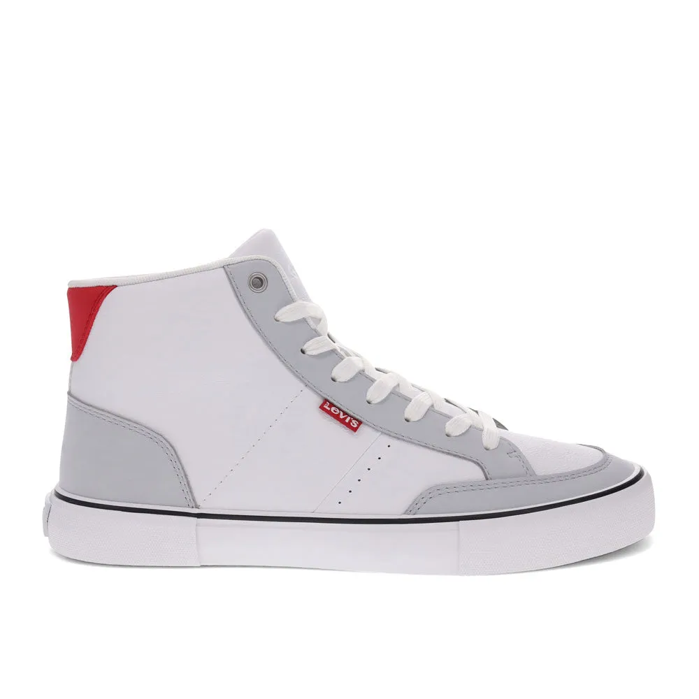 Levi's Mens Munro Mid Vegan Leather Casual Lace Up Sneaker Shoe
