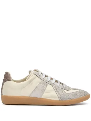 Light Beige Almond Toe Replica Sneakers