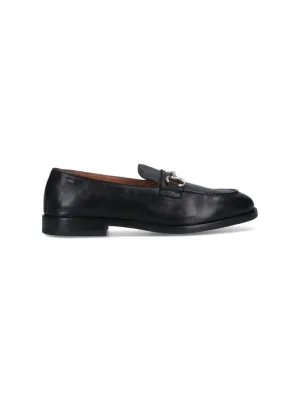 Loafers With Bit Detail'  Black