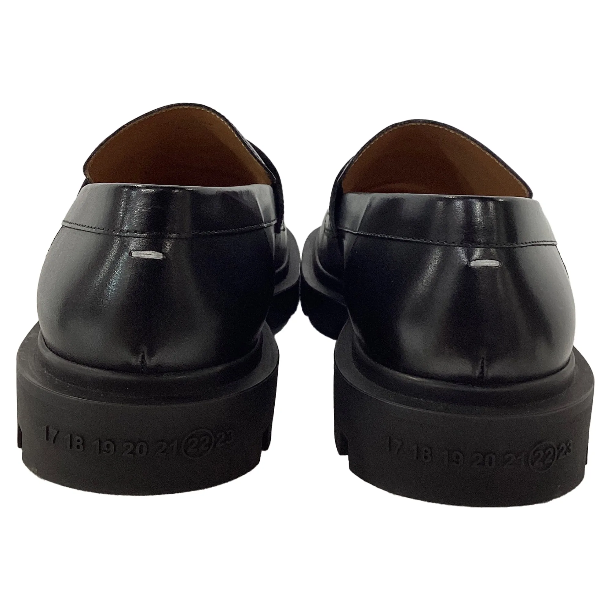 Maison Margiela Ivy Loafers in Black Leather