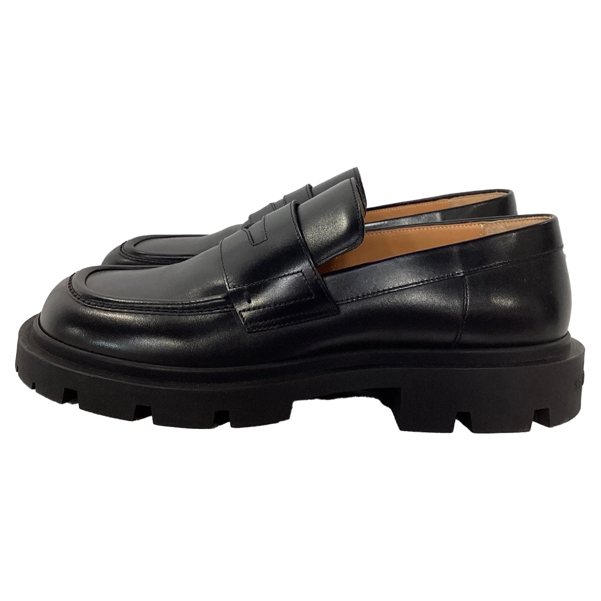 Maison Margiela Ivy Loafers in Black Leather