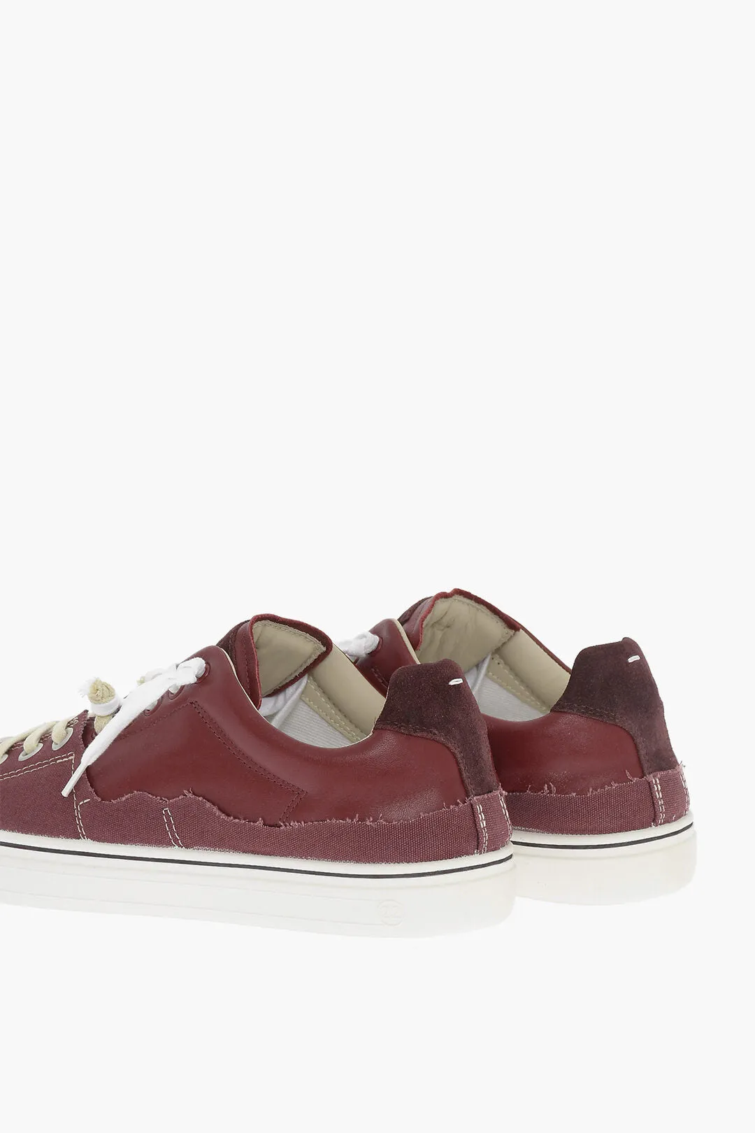 Maison Margiela Mm22 Leather And Fabric New Evolution Low Top Sneakers