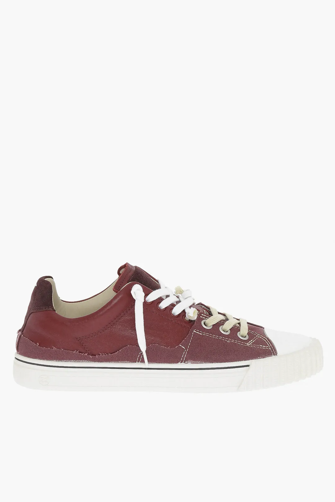 Maison Margiela Mm22 Leather And Fabric New Evolution Low Top Sneakers