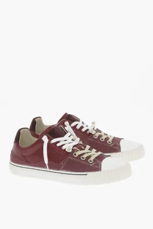 Maison Margiela Mm22 Leather And Fabric New Evolution Low Top Sneakers