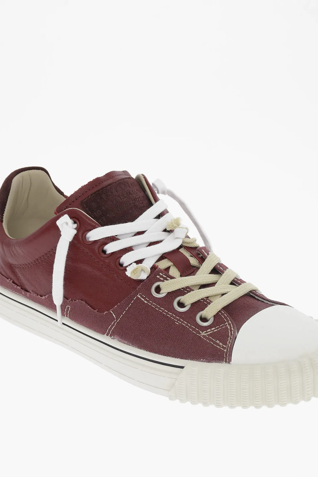 Maison Margiela Mm22 Leather And Fabric New Evolution Low Top Sneakers