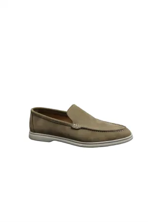 Men Yacht Leather Loafers In Tan