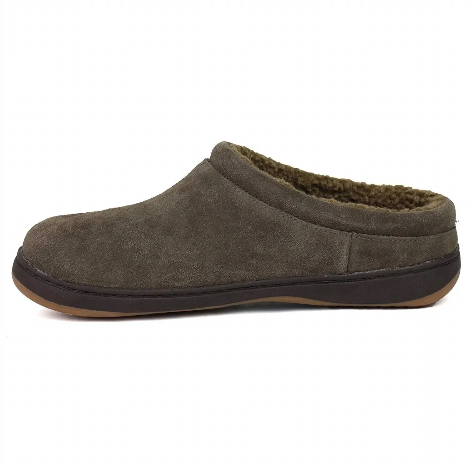 Men's Arlow Suede Slipper In Charcoal