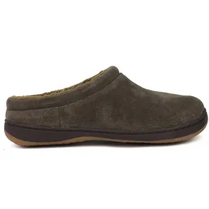 Men's Arlow Suede Slipper In Charcoal