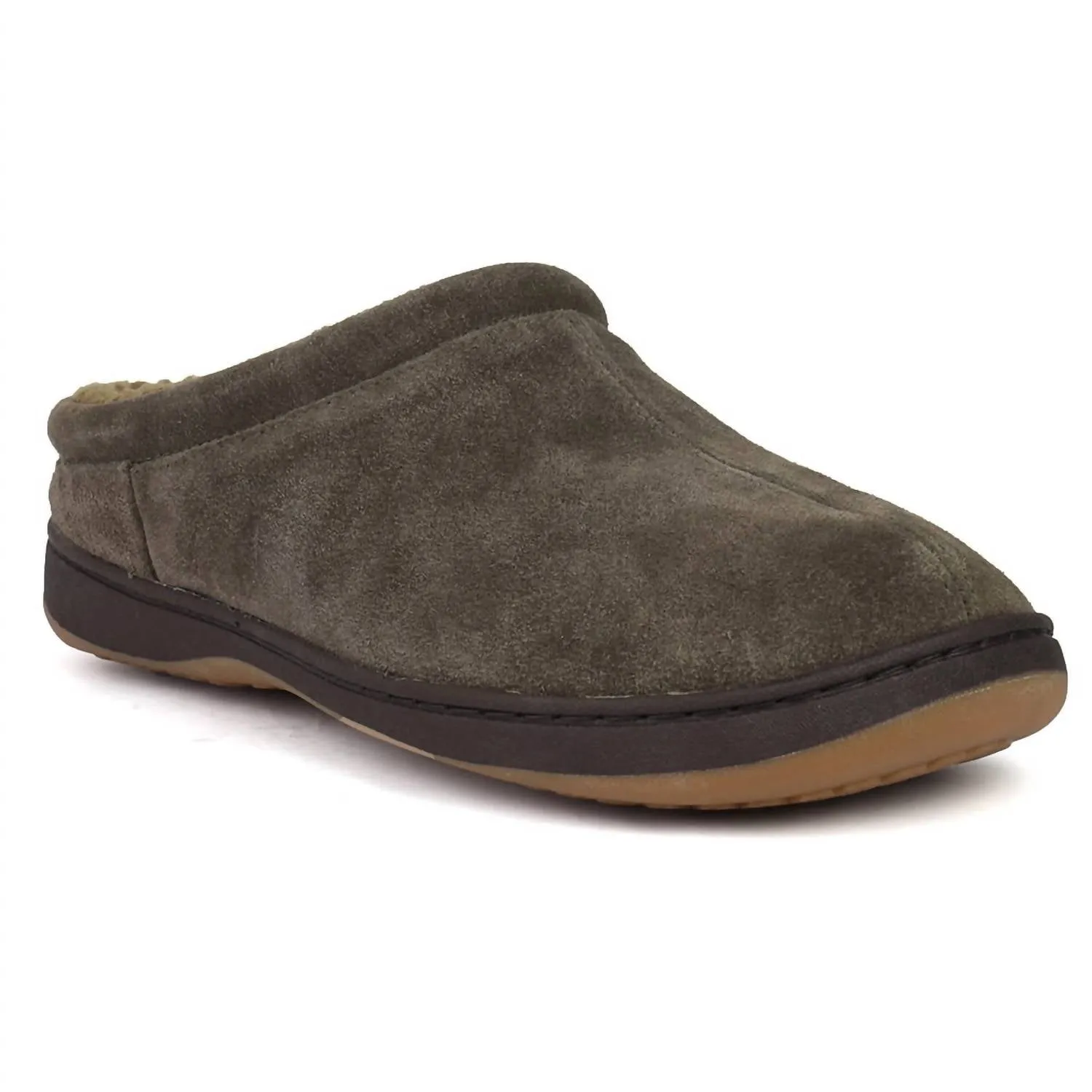 Men's Arlow Suede Slipper In Charcoal