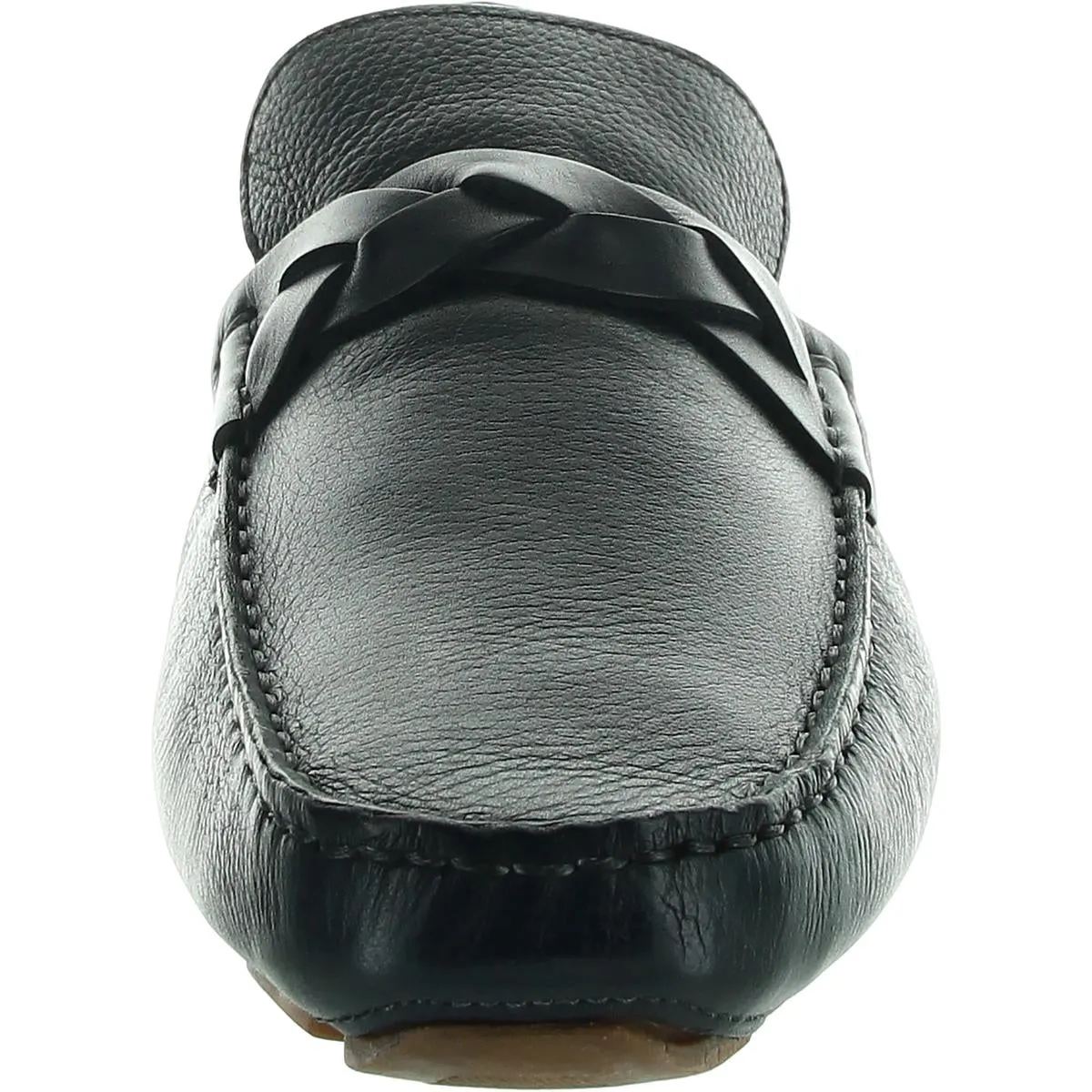 Mens Braided Leather Driving Moccasins