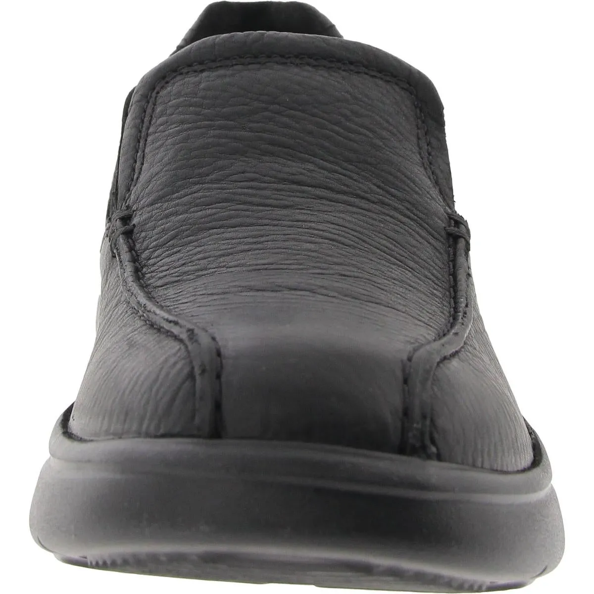 Mens Cushioned Footbed Faux Leather Loafers