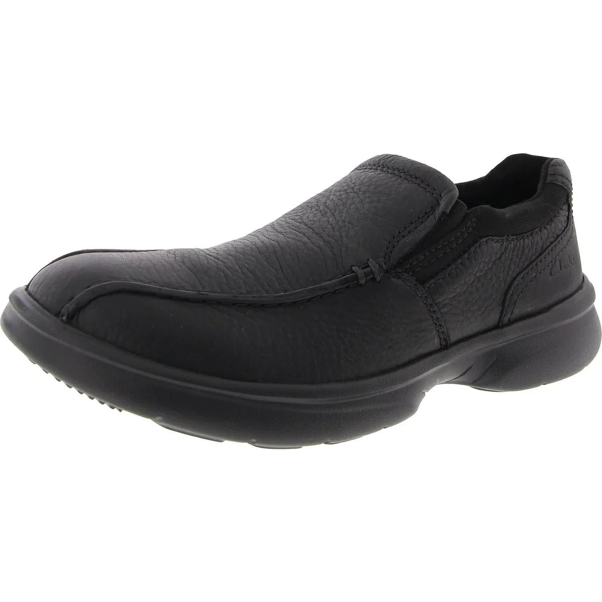 Mens Cushioned Footbed Faux Leather Loafers