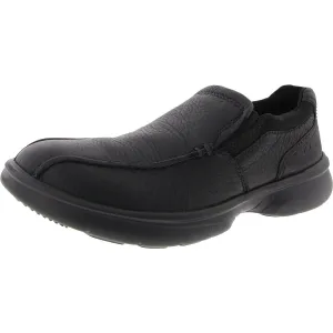 Mens Cushioned Footbed Faux Leather Loafers