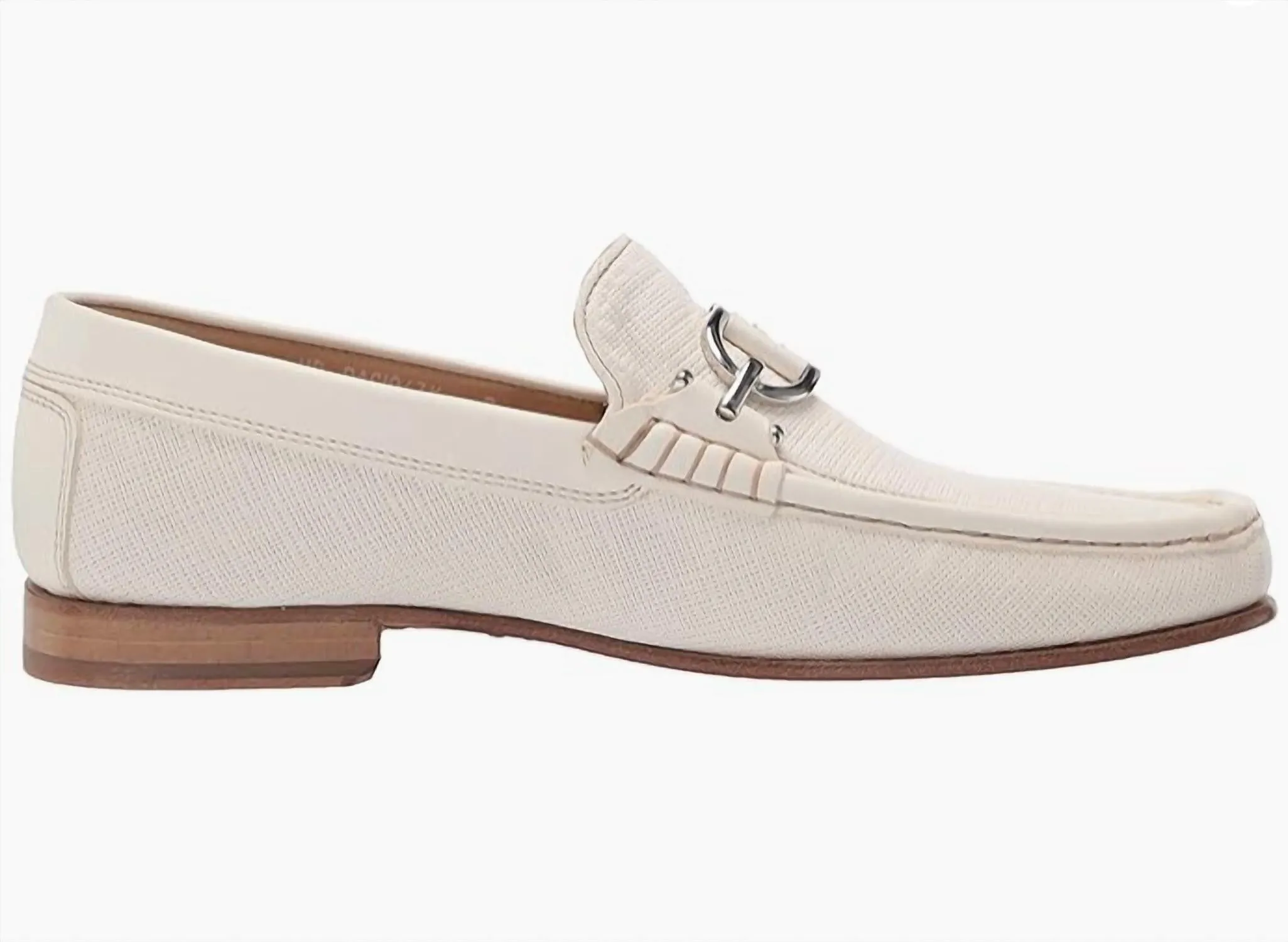 Men's Dacio Leather Driver Loafer In Ivory