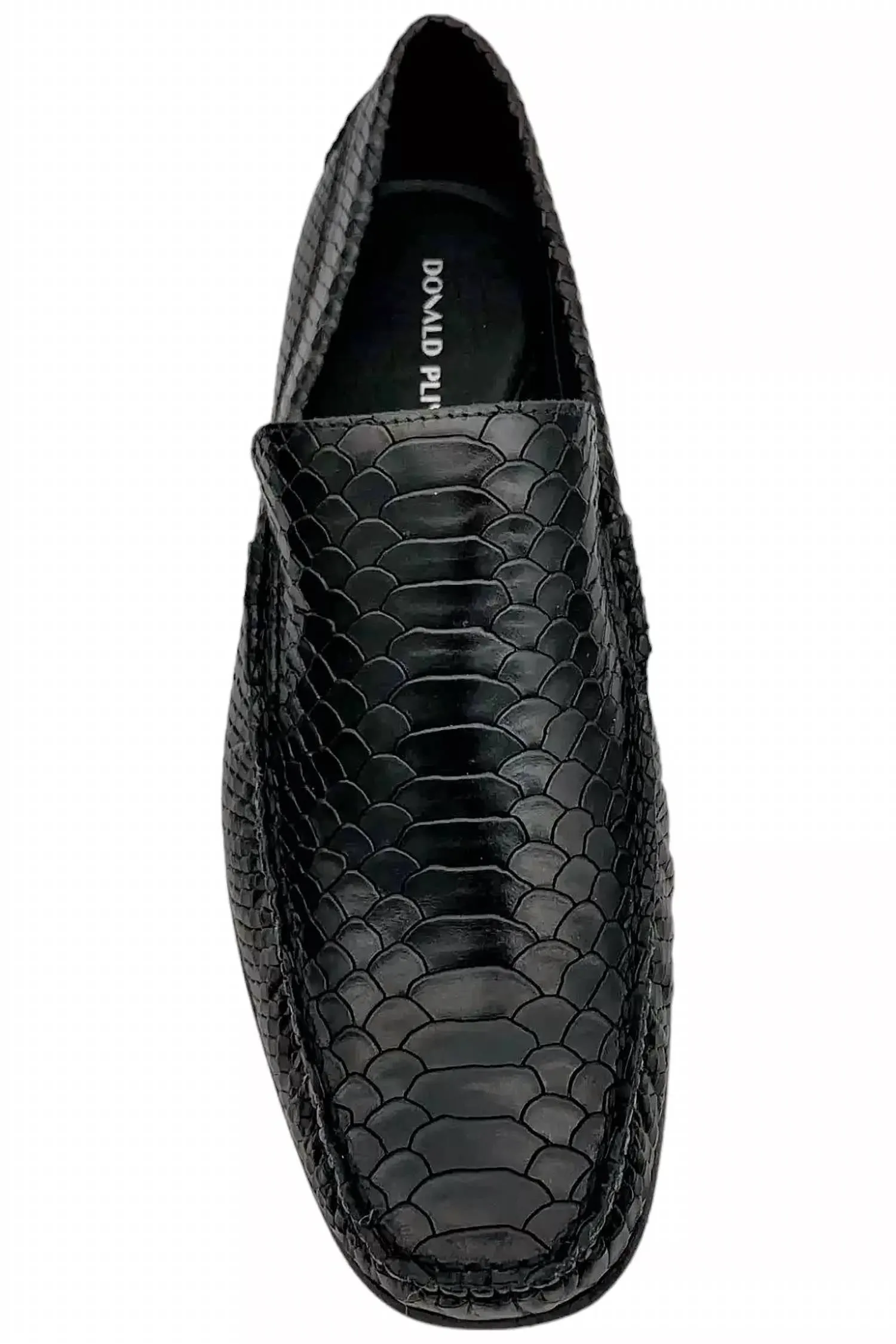 Men's Dean Woven Leather Loafer In Black