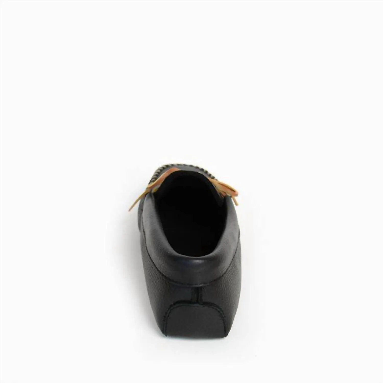 Men's Double Deerskin Softsole Moccasin In Black
