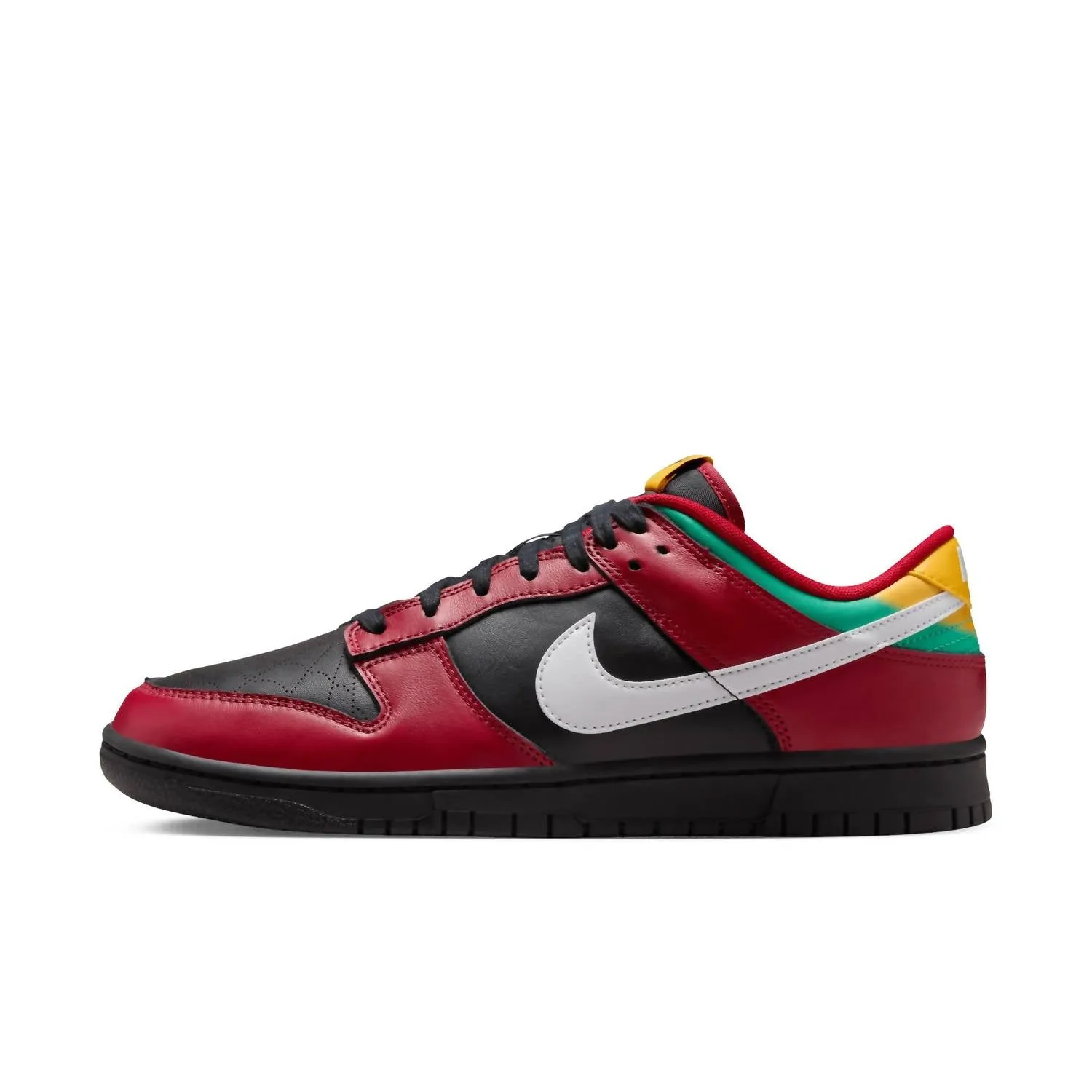 Men's Dunk Low Retro Ltd Tattoo Sneakers In Black/white-Gym Red-University Gold