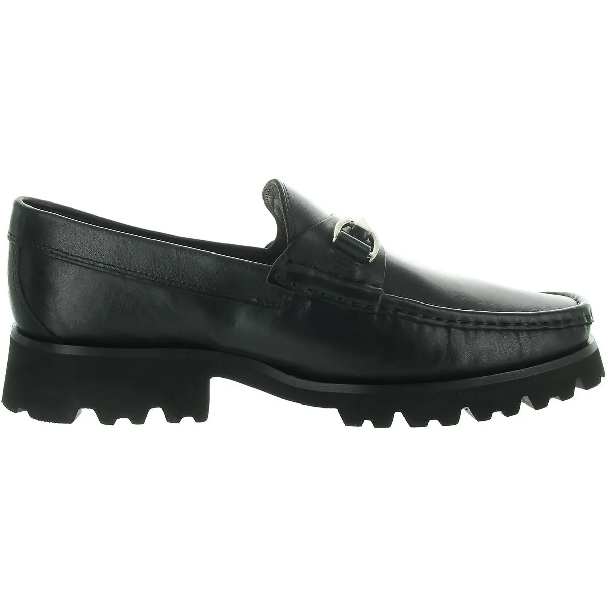 Mens Embellished Leather Loafers