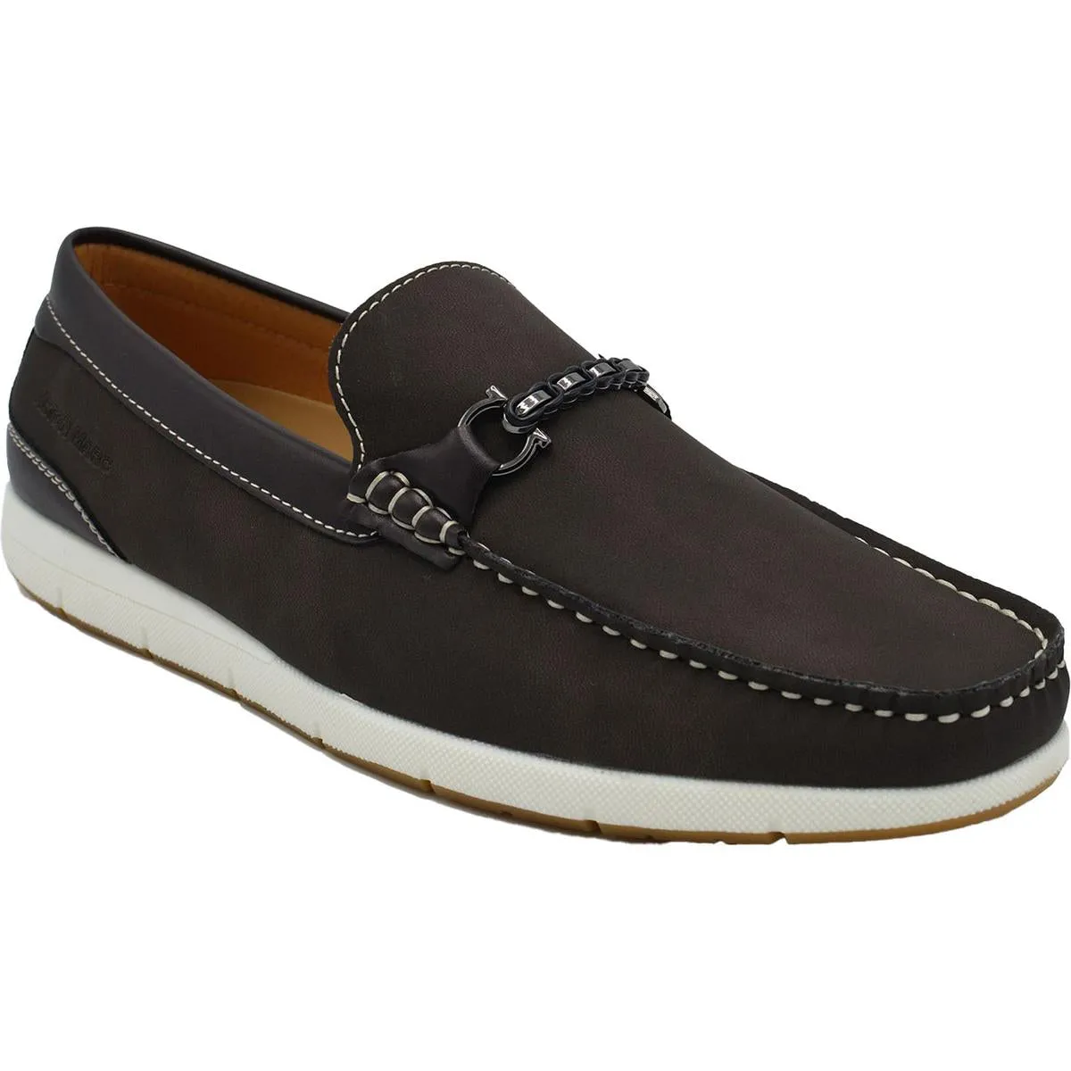 Mens Embellished Manmade Loafers