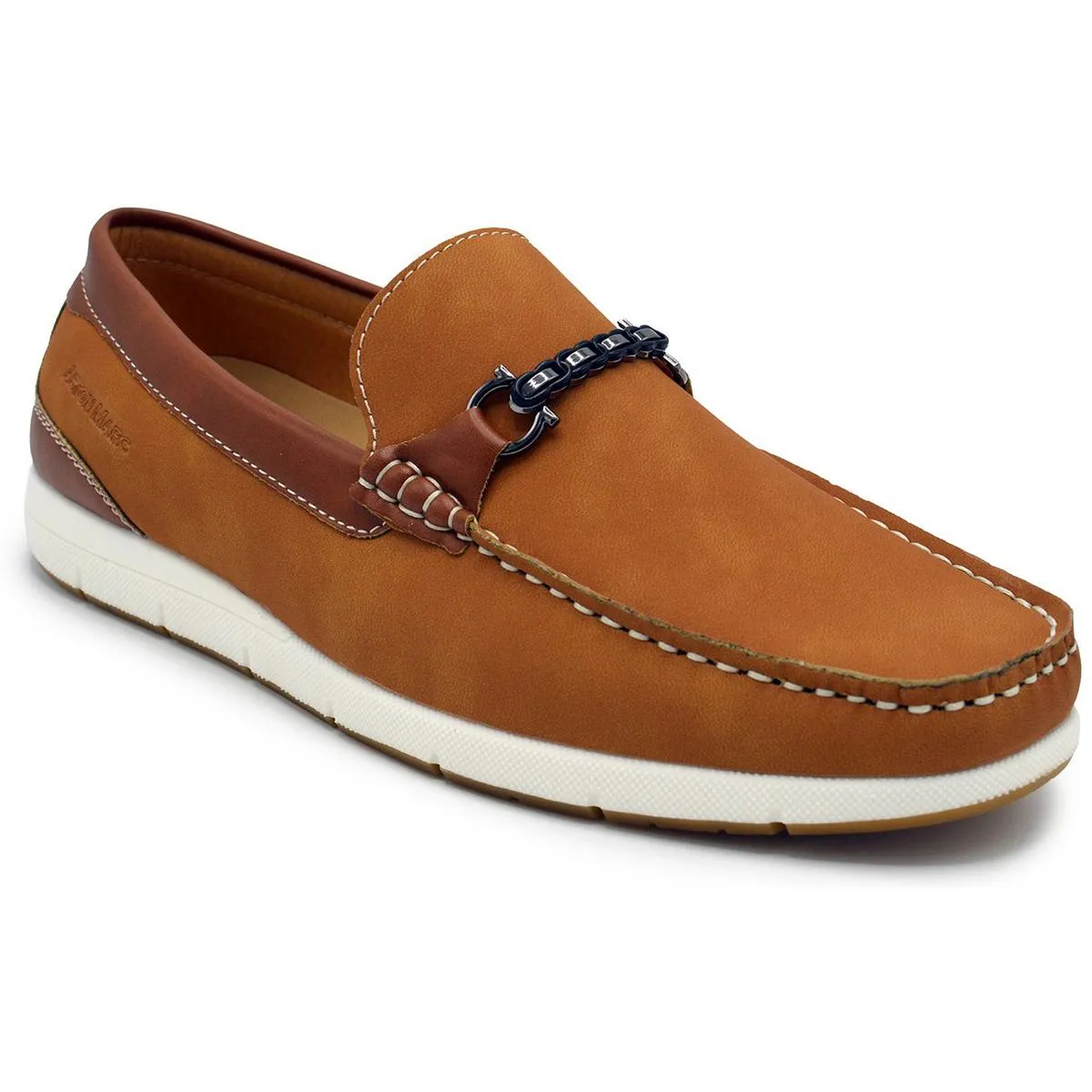 Mens Embellished Manmade Loafers
