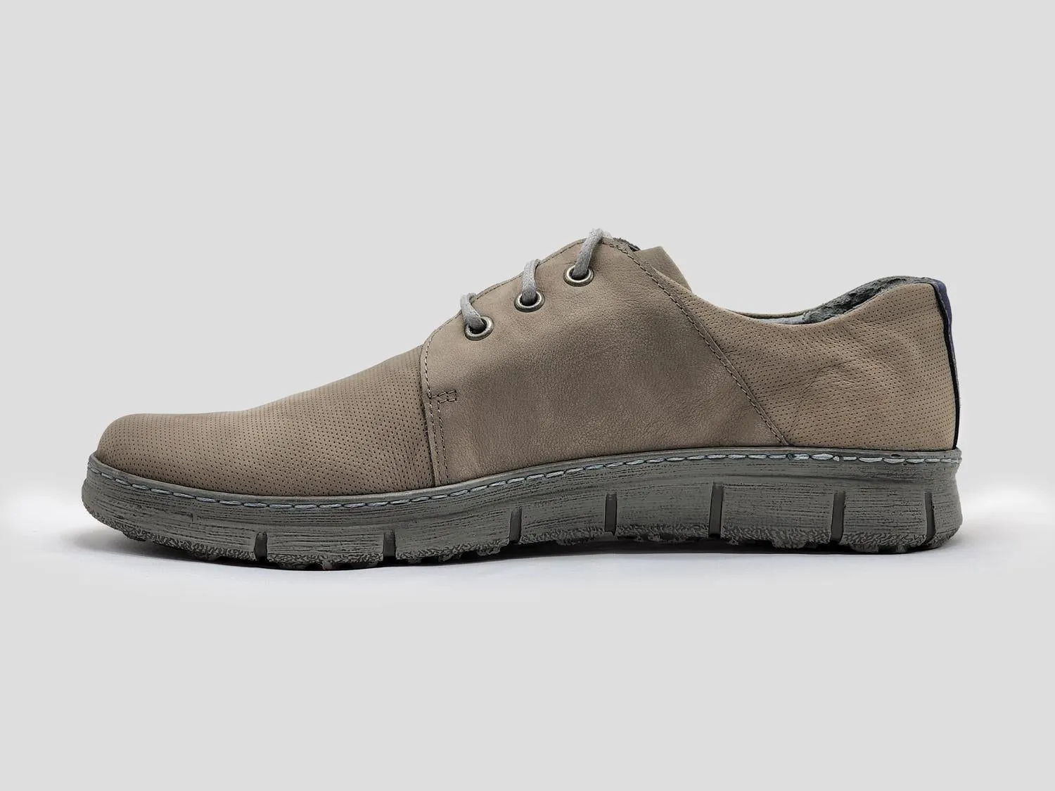 Men's Everyday Leather Shoes In Grey