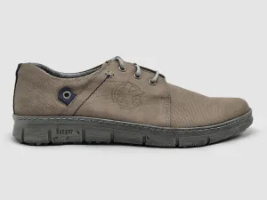 Men's Everyday Leather Shoes In Grey