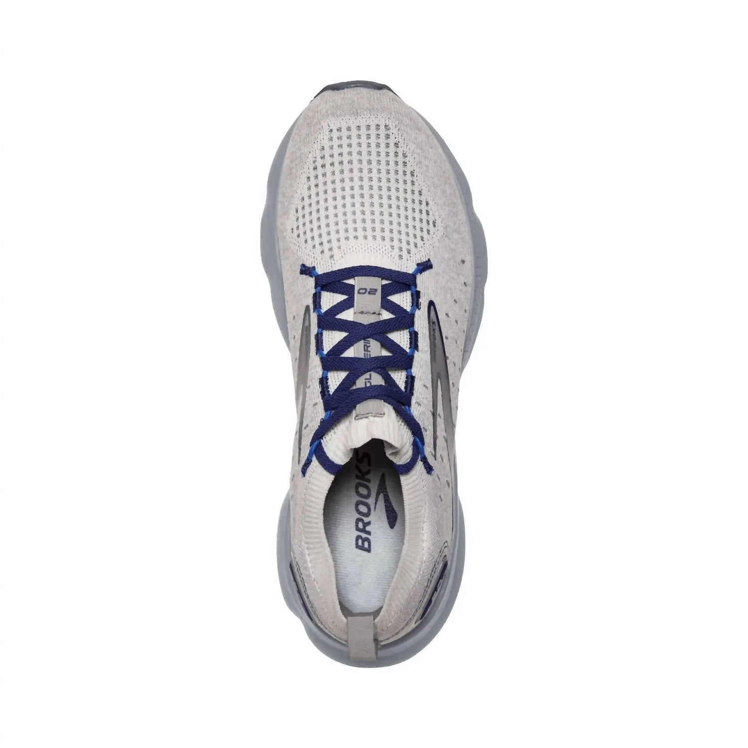 Men's Glycerin Stealthfit 20 Running Shoes In Oyster/alloy/blu Depths