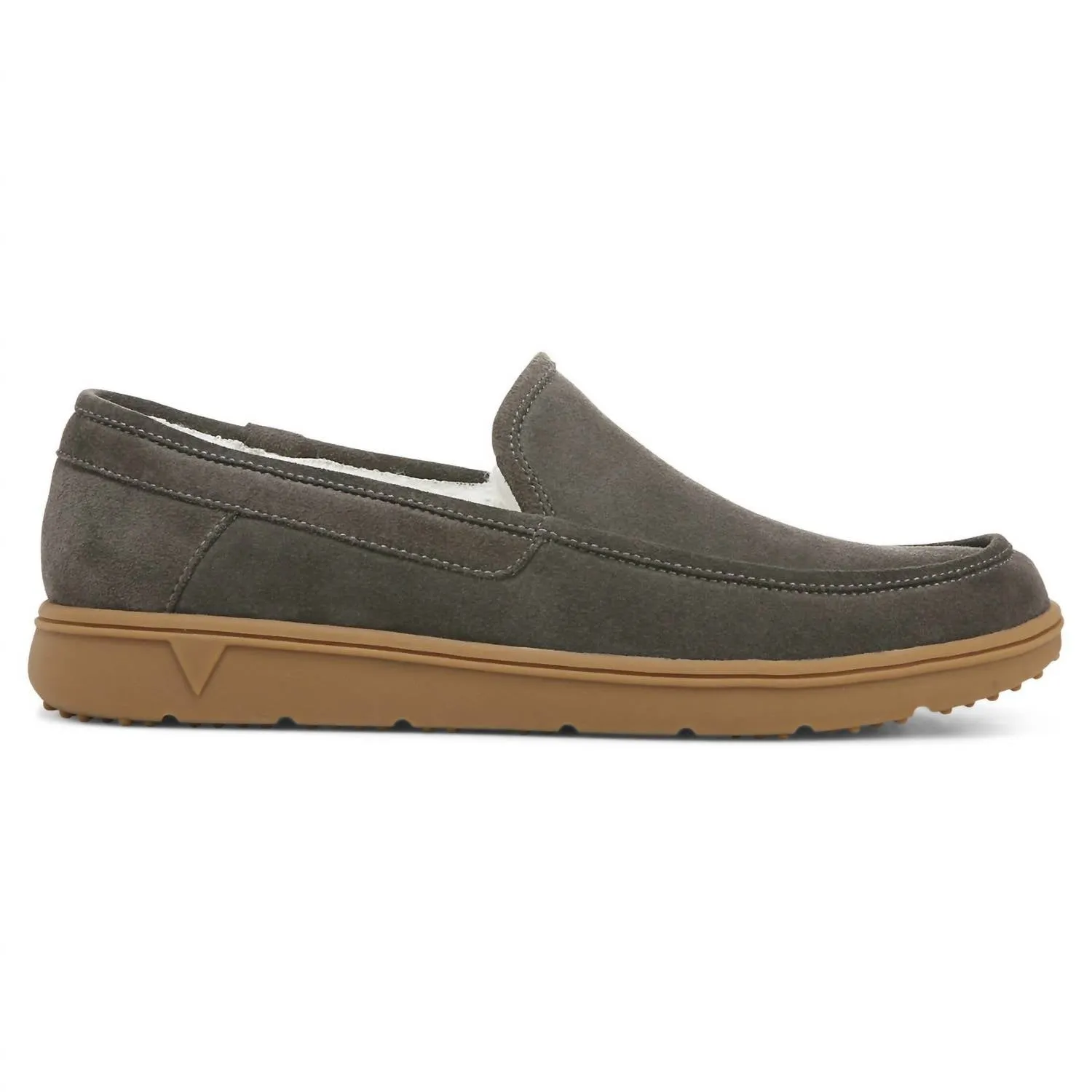 Men's Gustavo Slipper In Greige Suede