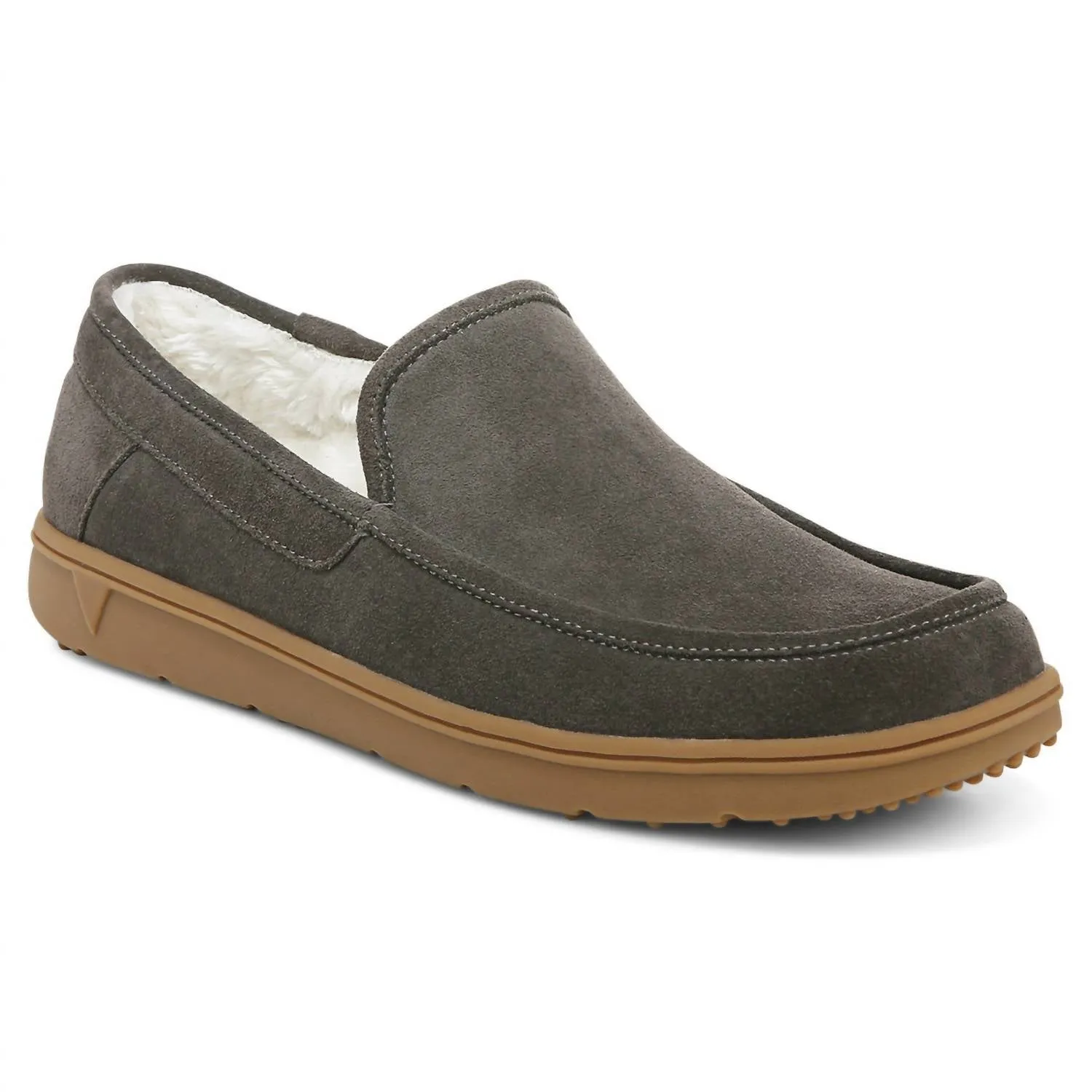 Men's Gustavo Slipper In Greige Suede